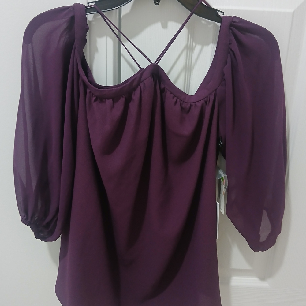 1. State Deep Purple Blouse